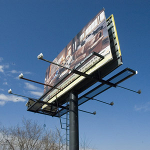 Commercial Solar Powered Sign Lights